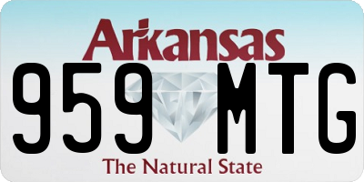 AR license plate 959MTG