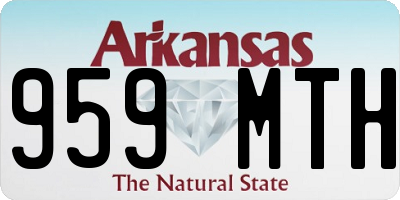 AR license plate 959MTH