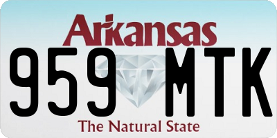 AR license plate 959MTK