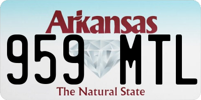 AR license plate 959MTL