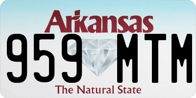 AR license plate 959MTM