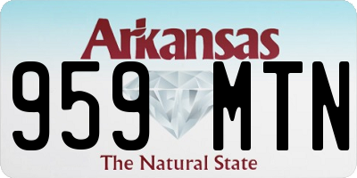AR license plate 959MTN