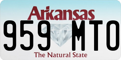 AR license plate 959MTO