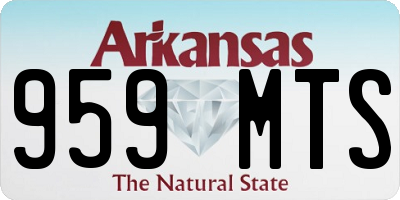AR license plate 959MTS