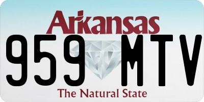 AR license plate 959MTV