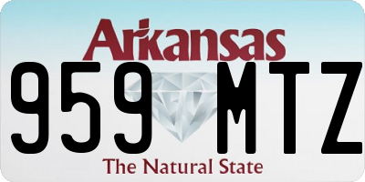 AR license plate 959MTZ