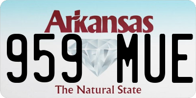 AR license plate 959MUE
