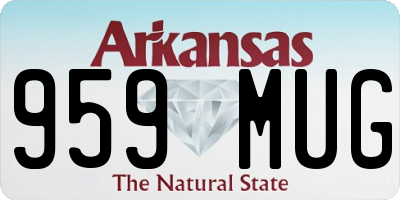 AR license plate 959MUG