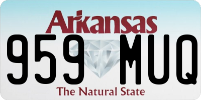 AR license plate 959MUQ