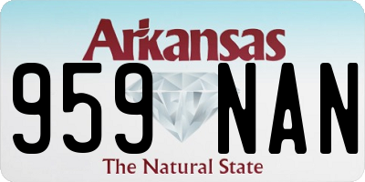 AR license plate 959NAN