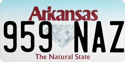 AR license plate 959NAZ