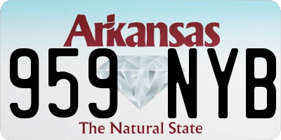 AR license plate 959NYB