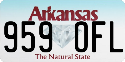 AR license plate 959OFL