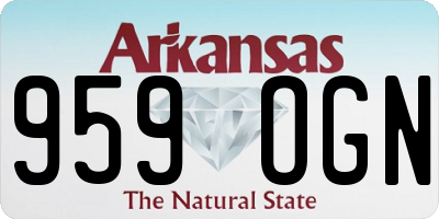 AR license plate 959OGN
