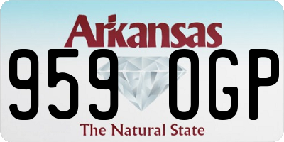 AR license plate 959OGP