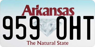 AR license plate 959OHT