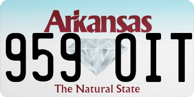 AR license plate 959OIT