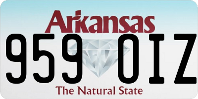 AR license plate 959OIZ