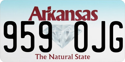AR license plate 959OJG