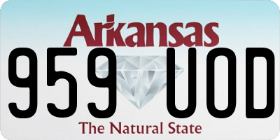 AR license plate 959UOD