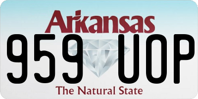 AR license plate 959UOP