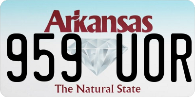 AR license plate 959UOR