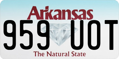 AR license plate 959UOT