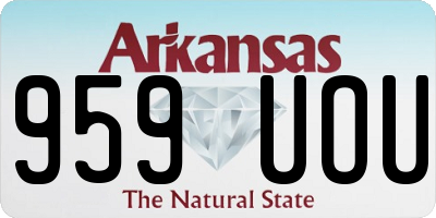 AR license plate 959UOU