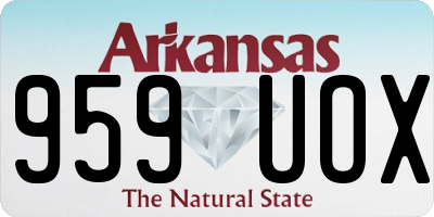 AR license plate 959UOX