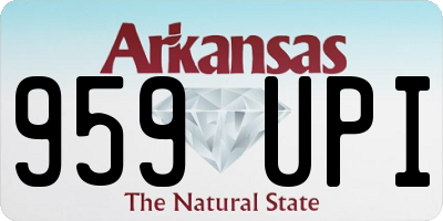 AR license plate 959UPI