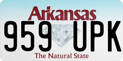 AR license plate 959UPK