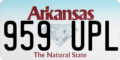 AR license plate 959UPL