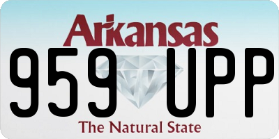 AR license plate 959UPP