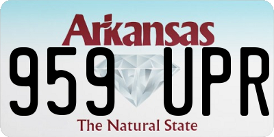 AR license plate 959UPR