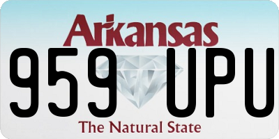 AR license plate 959UPU