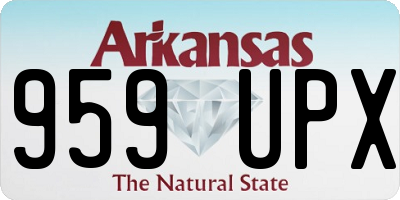AR license plate 959UPX