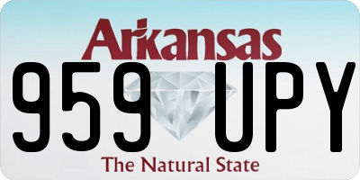 AR license plate 959UPY