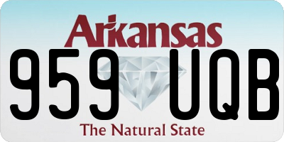 AR license plate 959UQB