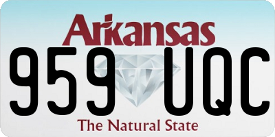 AR license plate 959UQC
