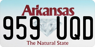 AR license plate 959UQD