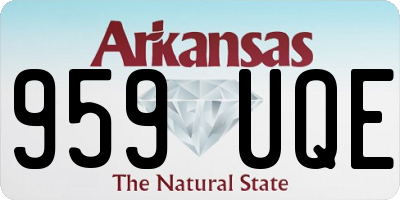 AR license plate 959UQE