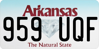 AR license plate 959UQF