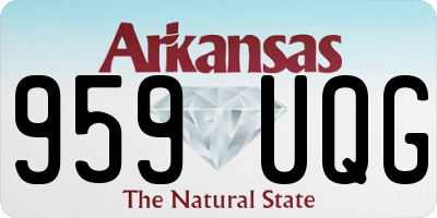 AR license plate 959UQG
