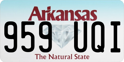 AR license plate 959UQI