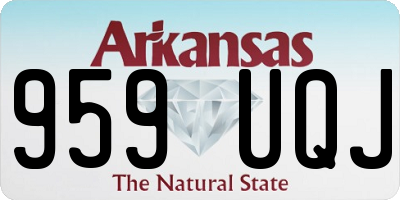 AR license plate 959UQJ