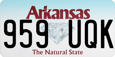 AR license plate 959UQK
