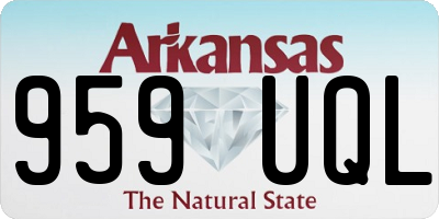 AR license plate 959UQL