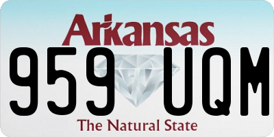 AR license plate 959UQM