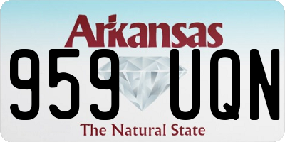 AR license plate 959UQN