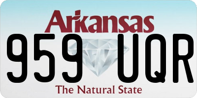 AR license plate 959UQR